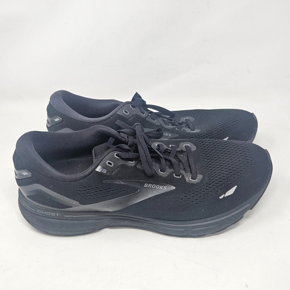 Brooks Ghost 15 Men's Triple Black Road Running Sneakers Size 12 1103931D020